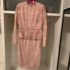 Rachel Parcell Lace Peplum Dress